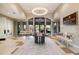Elegant lobby featuring a stylish chandelier, comfortable seating, and a welcoming atmosphere at 5585 Semolino St, Nokomis, FL 34275