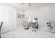 Bright office featuring white marble floors and a salon chair at 5632 Long Shore Loop, Sarasota, FL 34238