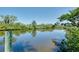 Calm water view surrounded by lush green trees and vegetation on a sunny day at 610 Alligator Dr, Venice, FL 34293