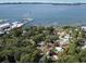 Aerial view of coastal community near bay waters and lush greenery at 770 Yale St, Englewood, FL 34223