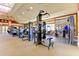 Well-equipped fitness center with modern exercise machines and mirrored walls at 11186 Batello Dr, Venice, FL 34292