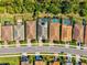 Aerial view of homes in the neighborhood, showcasing the property's location at 11711 Alessandro Ln, Venice, FL 34293