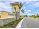 Renaissance Wellen Park community entrance with stone accents and lush landscaping at 11711 Alessandro Ln, Venice, FL 34293