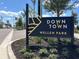 Downtown Wellen Park entrance sign with modern design and landscaping is welcoming to the community at 12515 Felice Dr, Venice, FL 34293