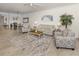 Inviting living room featuring stylish furniture, neutral colors, and an open floor plan at 12515 Felice Dr, Venice, FL 34293