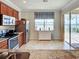 Well-equipped kitchen with stainless steel appliances and a view of the water at 19240 Isadora St, Venice, FL 34293