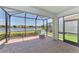 Screened lanai overlooking a serene lake at 20246 Pezzana Dr, Venice, FL 34292