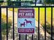 Designated pet area for residents only, encouraging a clean and pet-friendly community environment at 275 Capulet Dr, Venice, FL 34292
