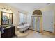 Charming bathroom featuring a clawfoot tub, vanity with vessel sink, and vintage-style fixtures creating a relaxing spa-like atmosphere at 2750 Gocio Road Ext, Sarasota, FL 34235