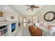 Spacious living room with an open layout, seamlessly blending with the kitchen, perfect for entertaining guests at 301 Ravinia Cir # 301B2, Venice, FL 34292