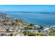 Scenic aerial view of homes along the waterfront with stunning views of the bay at 320 O Day, Englewood, FL 34223