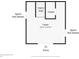 Floor plan of first floor with stairs and foyer at 320 O Day, Englewood, FL 34223