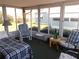 Bright sunroom with multiple windows, chairs, and a daybed provides versatile living space at 358 Longwood Dr, Venice, FL 34285