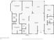 Detailed floor plan showcasing spacious bedrooms, Gathering room, kitchen and living room dimensions at 431 Sevilla St, North Port, FL 34287