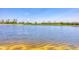Beautiful lake with a grass border in a sunny day at 4427 Blue Heron Cir, North Port, FL 34287