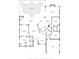 Detailed floor plan showcasing the home's layout, including the primary suite, kitchen, and swimming pool at 511 Governors Green Dr, Venice, FL 34293