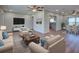 Comfortable living room featuring modern furnishings and decor, creating a welcoming and stylish atmosphere at 6422 Otis Rd, North Port, FL 34287