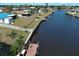 Waterfront with canal and dock access offering scenic views from the backyard at 6422 Otis Rd, North Port, FL 34287
