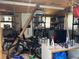 This garage has an organized storage system with a bicycle and tools at 6765 Laurel Ct, North Port, FL 34287