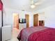 Bright bedroom with an ensuite bathroom and decorative furniture at 985 Everest Rd, Venice, FL 34293
