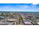 Aerial view of downtown showcasing palm-lined streets and local businesses at 129 Preserve Pl # D, Nokomis, FL 34275