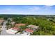 An aerial view showing the property's spacious layout and garage parking at 129 Preserve Pl # D, Nokomis, FL 34275