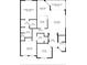 Detailed floor plan with dimensions showcasing the layout of the home, including bedrooms, bathrooms, and living spaces at 129 Preserve Pl # D, Nokomis, FL 34275