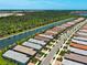 Beautiful homes line a serene canal, offering residents picturesque waterfront views and a tranquil living environment at 13731 Vadini St, Venice, FL 34293
