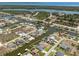 Aerial view of waterfront neighborhood with numerous canal front homes and boating access at 15448 Avery Rd, Port Charlotte, FL 33981