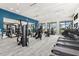 Spacious fitness center features modern equipment, plenty of light, and community space to exercise at 18001 Grand Prosperity Dr, Venice, FL 34293