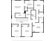 Second floor plan displaying the layout of the primary bedroom, primary bath, laundry, and additional bedrooms and baths at 18001 Grand Prosperity Dr, Venice, FL 34293