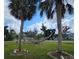 Relaxing hammock strung between palm trees, perfect for enjoying the outdoors at 205 Jessica N St, Nokomis, FL 34275