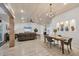 Open-concept living area with modern decor, wood-like flooring, and plenty of space at 307 Bucknell Rd, Venice, FL 34293