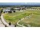 Expansive aerial shot featuring soccer fields and recreational areas, highlighting the community's active lifestyle amenities at 3255 Tally Ho Rd # 1, North Port, FL 34291