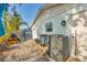Exterior view of the rear of the house with access door at 421 Blackburn Rd, Nokomis, FL 34275