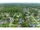 Residential area aerial view with mature trees, roads, and various houses at 5106 S Lockwood Ridge Rd, Sarasota, FL 34231
