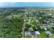Aerial view of a residential area with a mix of houses and lush greenery at 5106 S Lockwood Ridge Rd, Sarasota, FL 34231