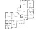 Detailed floor plan outlining the layout of the home, including dimensions of rooms and hallways at 622 Pine Ranch East Rd, Osprey, FL 34229