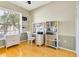 The office features hardwood floors, bright natural light, and lots of storage at 622 Pine Ranch East Rd, Osprey, FL 34229