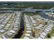 Stunning aerial view of waterfront homes with private docks and access to serene waterways at 798 Fairmount Dr, North Port, FL 34287