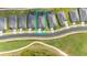 Aerial view of houses with pools and golf course, Wellen Park Golf and Country Club at 12548 Wellen Golf St, Venice, FL 34293