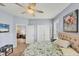Comfortable bedroom with multiple entries at 1892 San Silvestro Dr, Venice, FL 34285