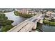 Aerial view of the bridge offering scenic views of the river and cityscape at 19337 Cruise Dr, Venice, FL 34292