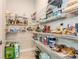 Walk-in pantry with wire shelving offering lots of storage for food and household items at 20660 Ovid Ln, Venice, FL 34293