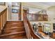 Wooden staircase and loft overlooking the living room at 236 Cory St, Port Charlotte, FL 33953