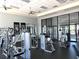 This fitness center has modern exercise equipment with large windows providing natural light at 236 Soliera St, Nokomis, FL 34275