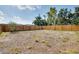 Spacious backyard featuring a wooden fence, offering plenty of room for outdoor activities at 429 Riviera St, Venice, FL 34285