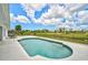 View of the pool with a beautiful view of the golf course at 447 Rotonda Cir, Rotonda West, FL 33947