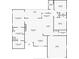 A detailed floor plan illustrating the layout of the house, including the kitchen, bedrooms, and lanai at 4624 Caribou Ave, North Port, FL 34287