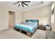 Large main bedroom featuring tray ceiling, and comfortable furnishings at 5222 Granite Dust Pl, Palmetto, FL 34221